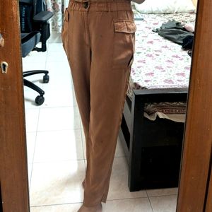Woven Rust Trousers From Only