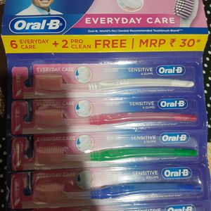 NEW BRANDED ORAL-B  EXTRA SOFT 8 TOOTHBRUSH