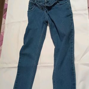 Blue Denim Jeans  For Girls