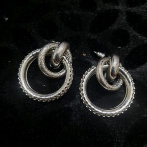 Combo Of Silver Bangle And Earing