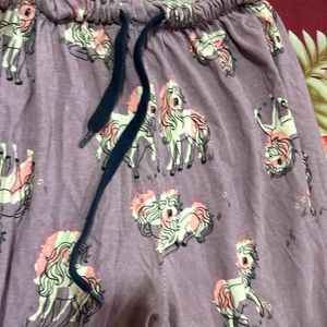 Nightwear Pyjama  Print Unicorn