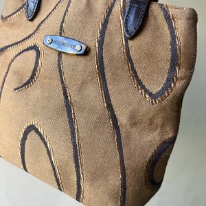 Mulberry Tapestry And Lucite Handle Bag