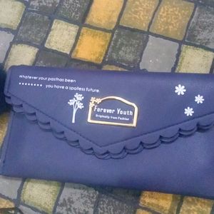 Navy Blue Ladies Wallet