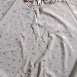 Pastel Pink Cute Top With Stars 🤩