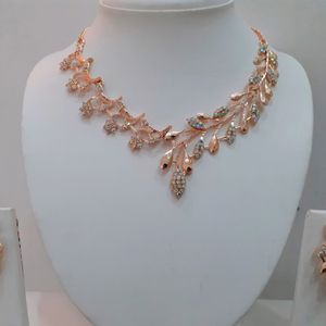 New Latest Trend 1gram Gold Plated Necklace Set