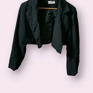 Korean Crop Overcoat Jacket