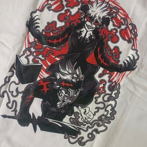 Black Clover ASTA Back Printed Oversized Tshirt