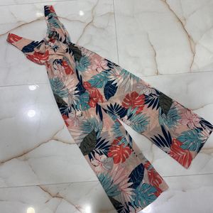 Tropical Print Jumpsuit