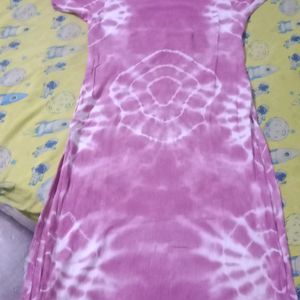 Onion Pink Kurta Short Sleeves Small To Medium Siz