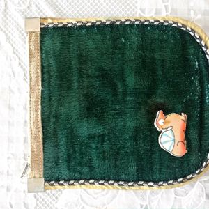 Green Velvet Pouch