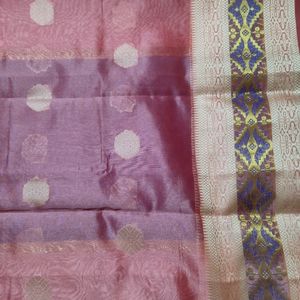 Pepar Silk Pink Color Saree