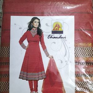 Unstitched Suit Material. Chanderi Silk