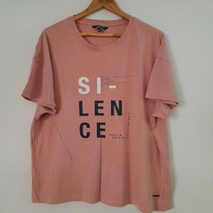 Peach Printed T-Shirt (Women's)