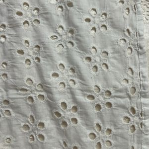 White Embroidered Sleeveless Kurta