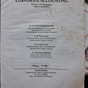 Corporate Accounting