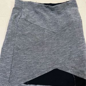 Women Grey Coloured Mini Skirt