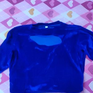 Blue Velvet Blouse