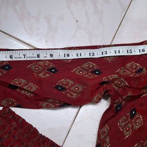 Red Kurta And Pant