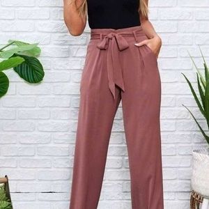 Muave Korean Knot Trouser