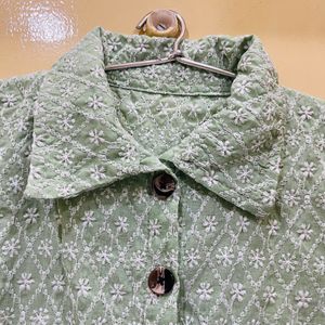 Short Chikankari Kurti