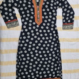 Black Printed Kurti