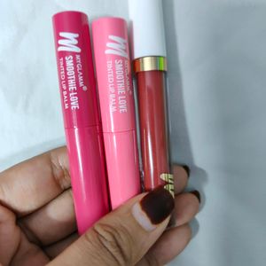 COMBO OF 3 LIPBALM+ LIPSTICK