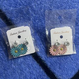 Korean Sunflower Earings #121