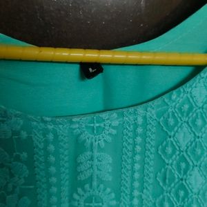 Mint Green Straight Line Kurta