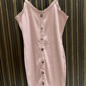 Pink Bodycon Casual Dress