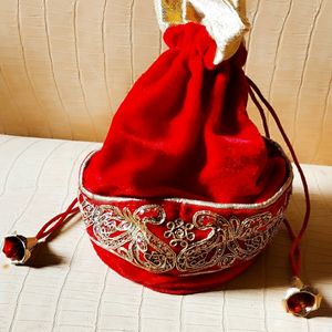 Beautiful Hand Embroidery Potli Bag For Function