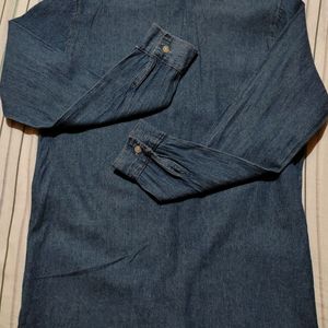 Unisex Denim Button Long Sleeve Shirt