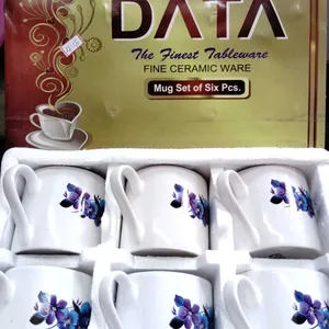 Ceramic Tea Mug Set Of 6