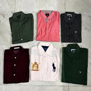 MIX BRAND COTTON SHIRTS SIZE - 38