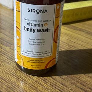 Sirona vitamin C brightening body wash