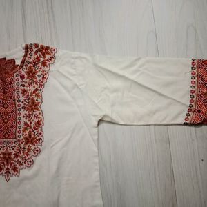 Kurta Pant Set With Shawl For Women