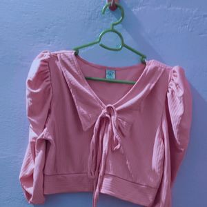 Pink Crop Top