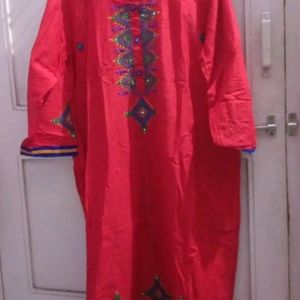 Navratri Red Kurta