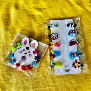 Cute Trendy Hair Clips combo For Kids