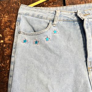 Flower jeans