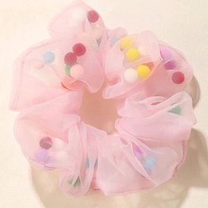 Beautiful Pom Ppom Scrunchies  Multicolored 6