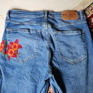 PULL&BEAR Women Slim Denim Jeans