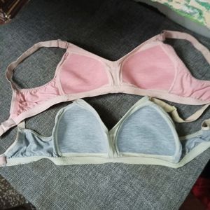 2 Peace Thin lightly Padded Regular Cotton Bra