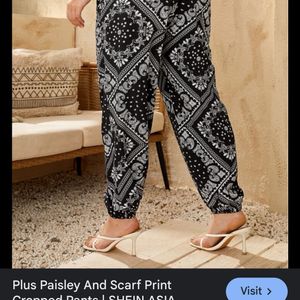 Bandana Print Trouser For Womens Price Drop