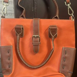 Marie Claire Orange Hand bag Sling