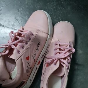 Pink Colour Casual Shoes Is Available