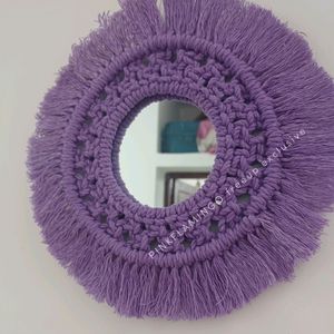 9.5 Macrame Mirror