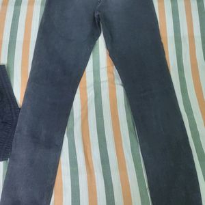 Black Denim Joggers