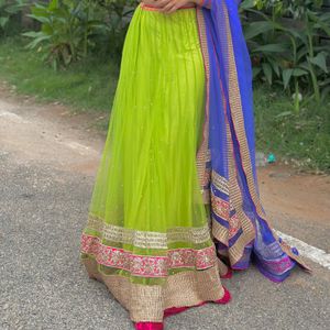 Grand Lehenga With Shawa Blue