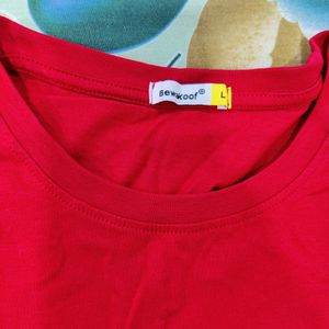 Red Bewakoof T-shirt