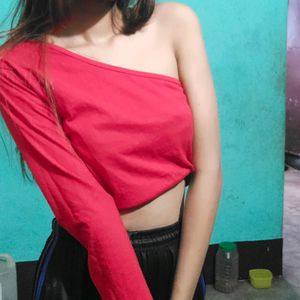 Red Crop Top